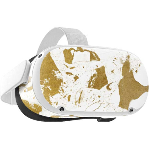 White Scattered Marble Oculus Quest 2 Skin